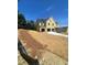 Expansive front yard with newly laid sod and construction in progress at 222 Silvercrest Dr, Acworth, GA 30101