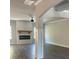 Modern living area with fireplace and hardwood flooring at 222 Silvercrest Dr, Acworth, GA 30101