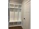 This mudroom features a built-in bench with storage at 222 Silvercrest Dr, Acworth, GA 30101