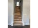 Newly constructed wooden staircase provides access to the upper level at 222 Silvercrest Dr, Acworth, GA 30101