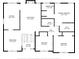 Upstairs floor plan featuring a kitchen, living room, primary bedroom, and dining area at 3232 Watson Mill Dr, Loganville, GA 30052