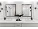 Modern bathroom with double sinks, sleek countertops, and stylish decor with a glimpse of a tiled shower at 371 Grant Se Cir # 1823, Atlanta, GA 30315