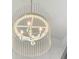 Contemporary chandelier featuring a cage-like design and soft illumination, adds flair to the space at 4191 Hosch Reserve Dr, Buford, GA 30519