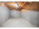 Unfinished basement showing the concrete foundation and exposed utilities at 1382 Benbrooke Nw Ln, Acworth, GA 30101