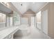 Large bathroom featuring a tub, vanity, and tiled floors at 1382 Benbrooke Nw Ln, Acworth, GA 30101