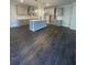 Kitchen features modern cabinets and a large island with a sink at 171 Silvercrest Dr, Acworth, GA 30101