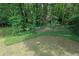 View of the house surrounded by lush greenery and trees, complemented by a well-maintained lawn at 3165 Brookview Dr, Marietta, GA 30068