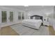 Primary bedroom with a balcony and a view at 3165 Brookview Dr, Marietta, GA 30068