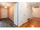 Hallway featuring wood and stone tile flooring at 3916 Ridgewood Se Dr, Smyrna, GA 30080