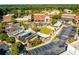 An aerial view of the community featuring shopping, dining, parking and green space at 4850 Summerchase Ln, Cumming, GA 30028