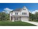 Charming two-story home featuring a mix of brick and vertical siding, complemented by a well-manicured lawn at 4850 Summerchase Ln, Cumming, GA 30028
