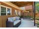 Relaxing patio with a bench, outdoor lighting and a view of the well landscaped backyard at 1667 Wehunt Se Pl # 11, Smyrna, GA 30082