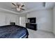 Large main bedroom with carpet, trey ceiling, and ample space for a dresser and TV at 2678 Adair Trl, Dacula, GA 30019