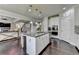 Spacious kitchen with an island, stainless steel appliances, and an open layout perfect for entertaining and cooking at 7575 Old Camp Lndg, Cumming, GA 30040