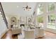 Living room with hardwood floors, fireplace, and windows at 818 Forest Path Ln, Alpharetta, GA 30022