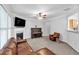 Spacious living room with fireplace, comfortable seating, and ample natural light at 2012 Ellison Nw Way # 15, Kennesaw, GA 30152
