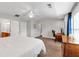 Spacious main bedroom features vaulted ceiling, lots of natural light, and desk area at 2012 Ellison Nw Way # 15, Kennesaw, GA 30152