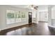 Bright living room with hardwood floors, ceiling fan, and lots of natural light at 2074 Hilburn Se Dr, Atlanta, GA 30316