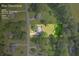Aerial view highlighting the property's lot and surrounding landscape at 483 Glen Terrace Rd, Auburn, GA 30011