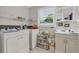Bright laundry area with a wash basin, storage and a window at 483 Glen Terrace Rd, Auburn, GA 30011