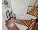 Beautiful foyer with high ceiling, hardwood floors, staircase, and front door at 200 River Pass Trl, Atlanta, GA 30350