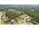 An aerial view of a luxury neighborhood surrounded by beautiful greenery and well-manicured lawns at 3364 Kylee Dawn Cir, Lawrenceville, GA 30045