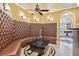 Lounge with custom leather seating at 3364 Kylee Dawn Cir, Lawrenceville, GA 30045