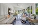 Sunroom features large windows, bright seating, and a cozy atmosphere, perfect for relaxation at 4940 Sunrise Ln, Cumming, GA 30041