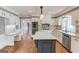 Spacious kitchen featuring a center island and stainless steel appliances at 3898 Bay Creek Rd, Loganville, GA 30052