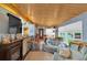 Inviting living room area with fireplace and wooden ceiling at 5400 Kings Camp Rd Se #C1 Se Rd, Acworth, GA 30102