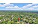 Panoramic aerial view of lush green forest surrounding a residential neighborhood at 5705 Cannonero Dr, Alpharetta, GA 30005