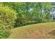 Spacious backyard with lush greenery, mature trees and room to play at 5705 Cannonero Dr, Alpharetta, GA 30005