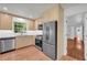Modern kitchen with stainless steel appliances and hardwood floors at 4331 E Kings Point Circle, Dunwoody, GA 30338