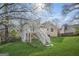 This home has a charming backyard and deck at 3813 Nowlin Nw Rd, Kennesaw, GA 30144