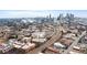 Wide aerial shot of Atlanta with visible skyline, train tracks, buildings and roads at 322 Peters Sw St # 6, Atlanta, GA 30313