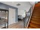 View of the bedroom from the stairway showing neutral walls and natural light at 322 Peters Sw St # 6, Atlanta, GA 30313