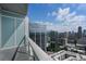 Balcony view featuring glass railings and stunning cityscape vista at 3325 Piedmont Ne Rd # 3005, Atlanta, GA 30305