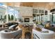Beautiful lobby with a stone fireplace and lots of natural light at 3325 Piedmont Ne Rd # 3005, Atlanta, GA 30305