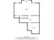 Floor plan of the basement showing the room dimensions and square footage at 411 Riverclub Rd, Acworth, GA 30101