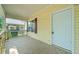 Covered porch featuring siding, window with shutters, and entry door of the home at 957 Harwell Nw St, Atlanta, GA 30314