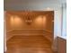 Bright dining room with hardwood floors, chandelier, and decorative molding at 2734 Peachtree Nw Rd # B402, Atlanta, GA 30305