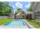 Beautiful backyard pool and patio, great for entertaining or relaxing at 2515 Habersham Rd, Atlanta, GA 30305
