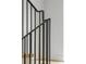 Clean modern staircase with dark handrail at 2515 Habersham Rd, Atlanta, GA 30305