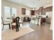 Spacious kitchen with stainless steel appliances and a dining area at 614 Harrington Hls, Decatur, GA 30032
