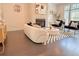Cozy living room with stylish decor, a fireplace, and ample natural light at 614 Harrington Hls, Decatur, GA 30032