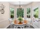 Charming breakfast nook with bay windows overlooking a serene outdoor view at 2735 Princeton Trce, Cumming, GA 30041