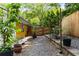 Stone and gravel landscaping features a walkway, planters, and a wooden privacy fence at 435 Mcwilliams Se Ave, Atlanta, GA 30316