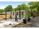 Enclosed patio with stone, gravel, and mature trees at 435 Mcwilliams Se Ave, Atlanta, GA 30316