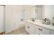 Bright bathroom featuring white cabinets and a separate tub and shower at 503 Hearthstone Rdg, Woodstock, GA 30189