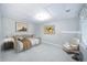 Cozy bedroom featuring neutral walls, decor, and carpet providing a serene and comfortable space at 503 Hearthstone Rdg, Woodstock, GA 30189